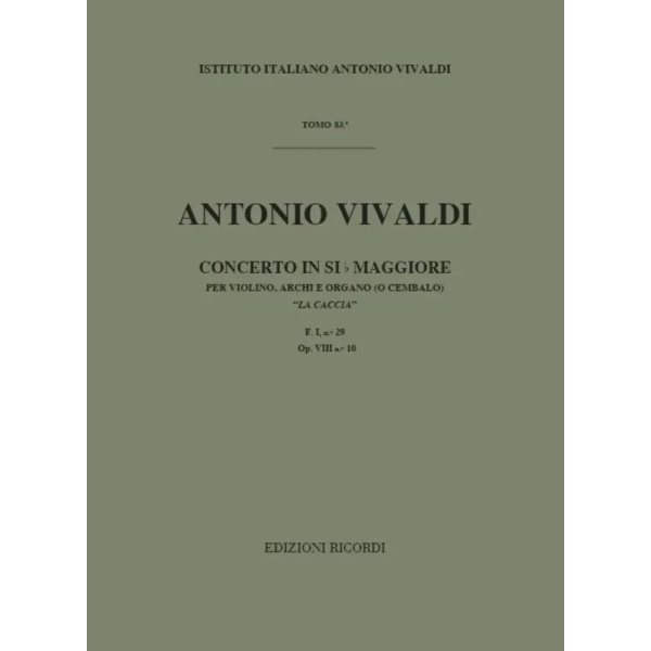 VIVALDI - Concerto in SIb Maggiore OP. VIII N.10 F. I n. 29 RV 362