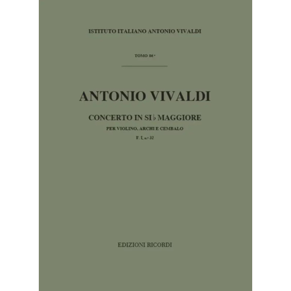 VIVALDI - Concerto in SIb Maggiore  F. I n. 32 RV 375