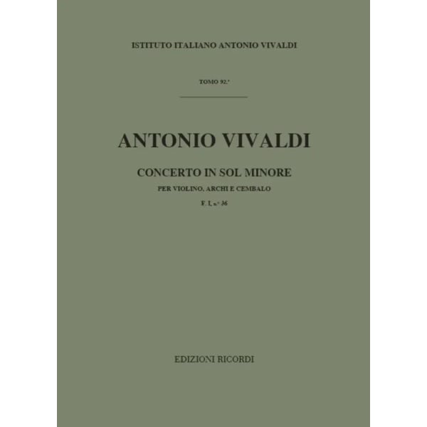 VIVALDI - Concerto in SOL Minore  F. I n. 36 RV 3