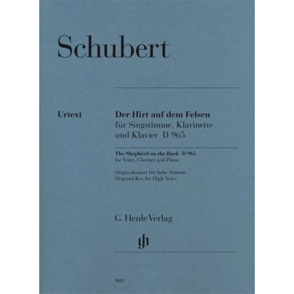 SCHUBERT - Der Hirt auf dem Felsen D 965 - Voice Clarinet and Piano
