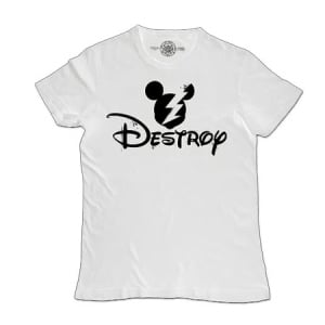 COBAIN TSHIRT MAN DESTROY WHITE S