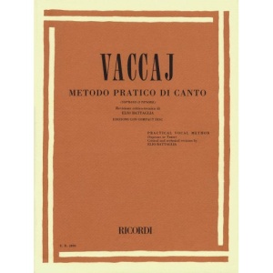 VACCAJ METODO PRATICO CANTO SOPRANO O TENORE + CD