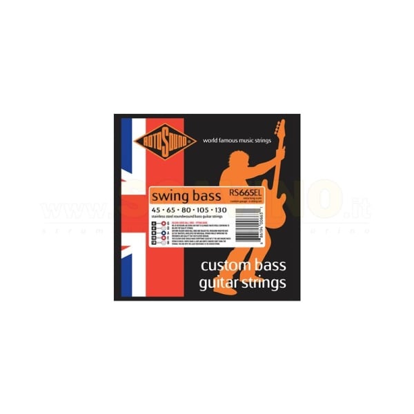 ROTOSOUND RS665EL SWING BASS 66 MUTA 5 STAIN. STEEL EX. LONG 45-130