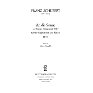 SCHUBERT - An die Sonne D 439