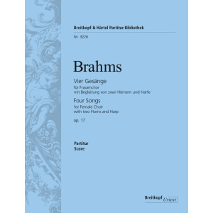 BRAHMS - 4 Songs Op. 17