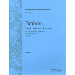 BRAHMS - 12 Songs and Romances Op. 44