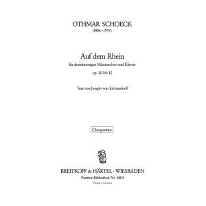 SCHOECK - 12 Eichendorff Lieder Op. 30