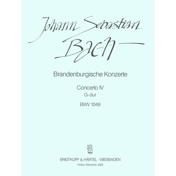 BACH - Brandenburg Concerto No. 4 in G major BWV 1049