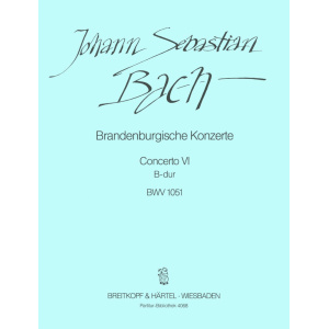 BACH - Brandenburg Concerto No. 6 in Bb major BWV 1051