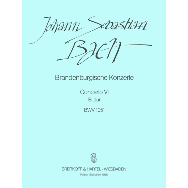 BACH - Brandenburg Concerto No. 6 in Bb major BWV 1051
