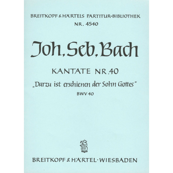 BACH - Cantata BWV 40 “To this end appeared the Son of God”