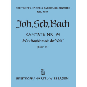 BACH - Cantata BWV 94 “Was frag ich nach der Welt”