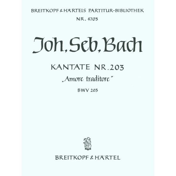 BACH - Cantata BWV 203 “Amore traditore”
