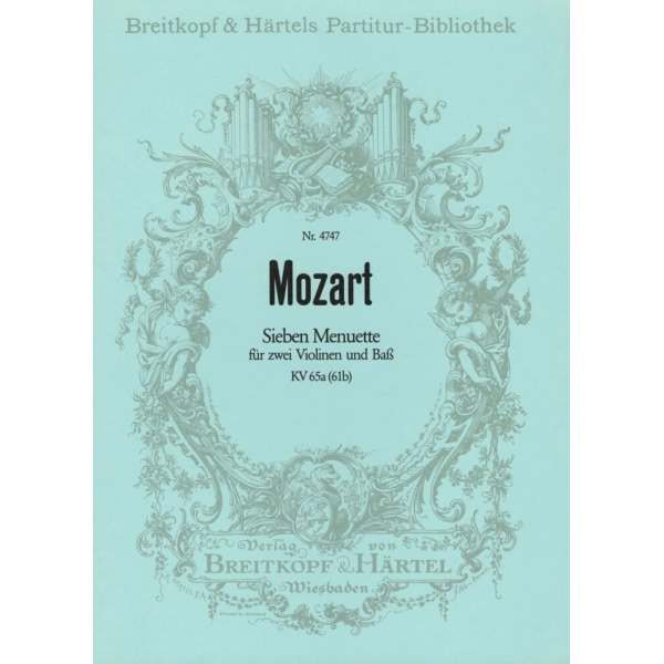 MOZART - 7 Menuets with Trio K. 65a (61b)