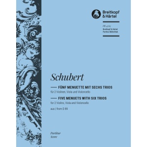 SCHUBERT - 5 Menuets with 6 Trios from D 89
