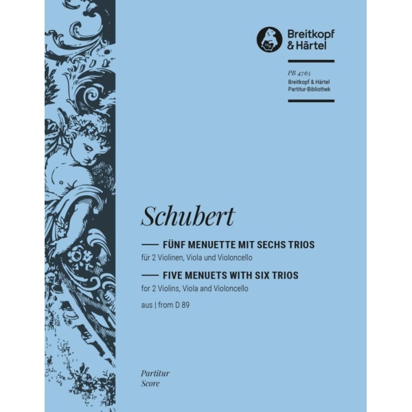 SCHUBERT - 5 Menuets with 6 Trios from D 89