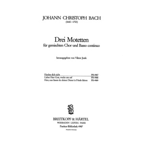 BACH CRISTOPH - 3 Motets