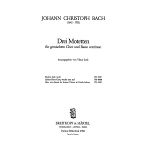 BACH CRISTOPH - 3 Motets
