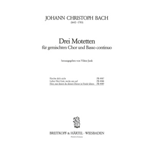 BACH CRISTOPH - 3 Motets