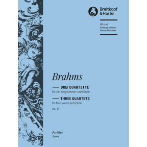 BRAHMS - 3 Quartets Op. 31