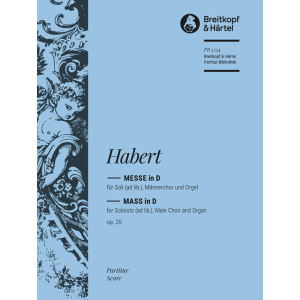 HABERT - Mass in D major Op. 20