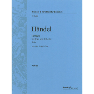HANDEL - Organ Concerto (No. 2) in B flat major Op. 4/2 HWV 290