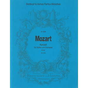 MOZART - Violin Concerto [No. 3] in G major K. 216