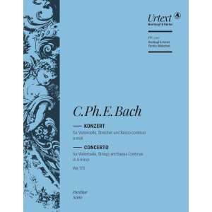 C.PH.BACH - Violoncello Concerto in A minor Wq 170
