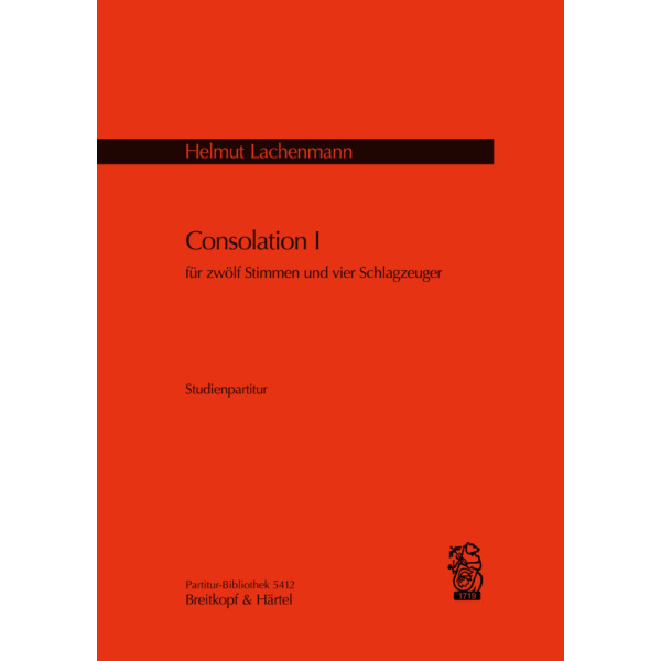 LACHENMANN - Consolation I