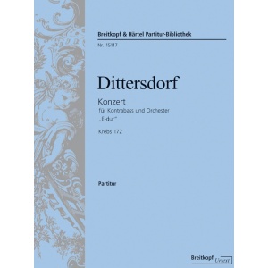 DITTERSDORF - Double Bass Concerto “in E major” [D major] Krebs 172
