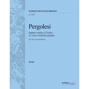 PERGOLESI - Septem verba a Christo in cruce moriente prolata