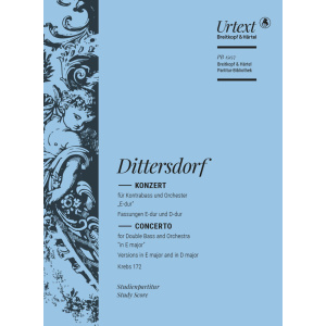 DITTERSDORF - Double Bass Concerto “in E major” [D major] Krebs 172