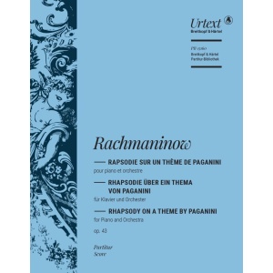 RACHMANINOW - Rapsodie sur un thème de Paganini op. 43