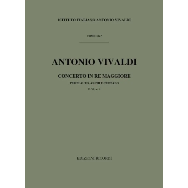 VIVALDI - Concerto in Re Maggiore F. VI n. 3 RV 427