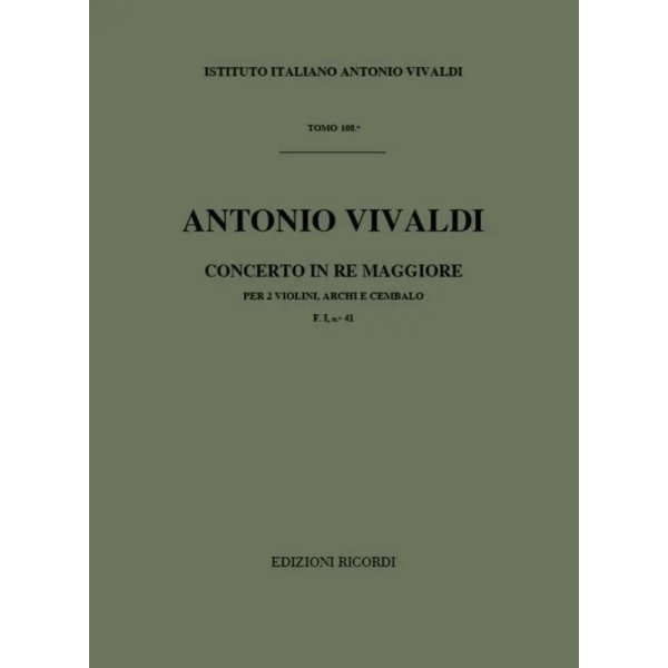 VIVALDI - Concerto in Re Maggiore F. I n. 41 RV 512