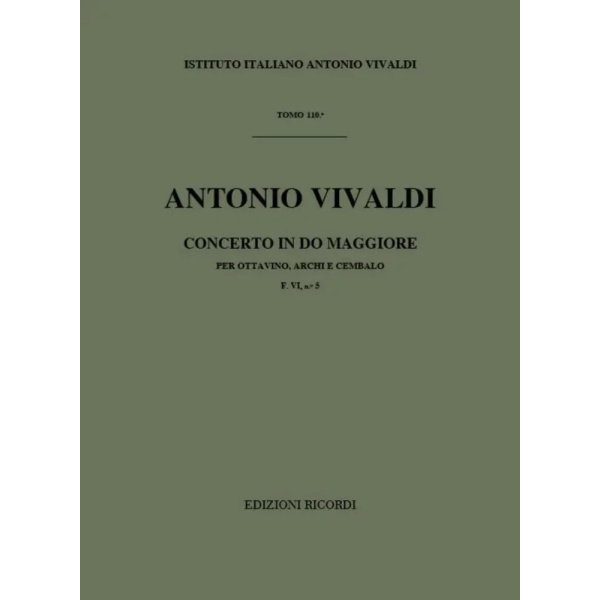 VIVALDI - Concerto in Do Maggiore F. VI n. 5 RV 444