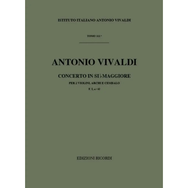 VIVALDI - Concerto in Si b Maggiore F. I n. 42 RV 529