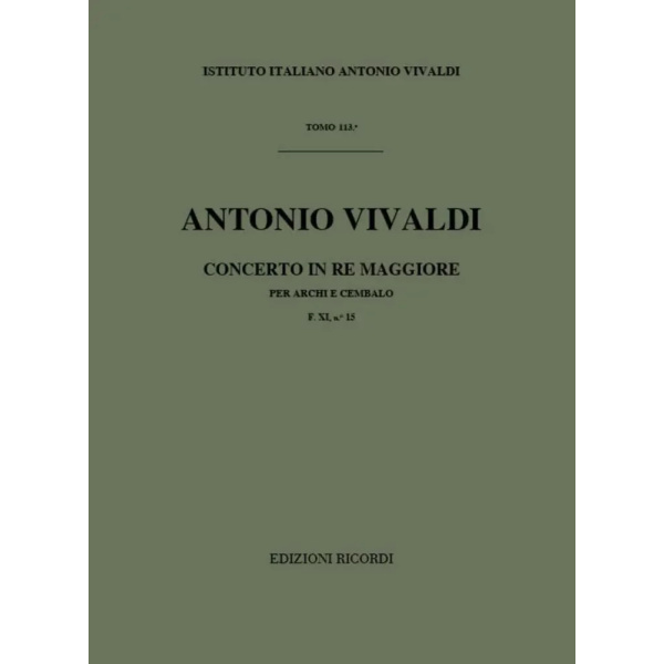VIVALDI - Concerto in Re Maggiore F. XI n. 15 RV 126