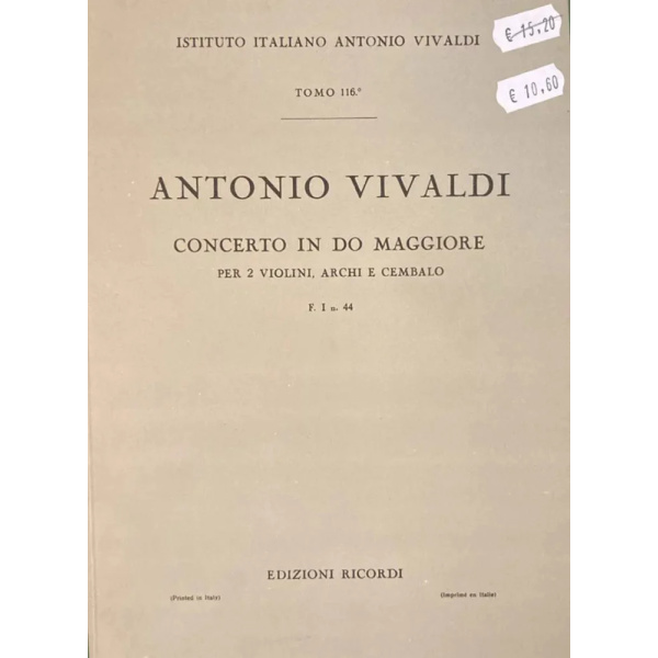 VIVALDI - Concerto in Do Maggiore F. I n. 44 RV 508