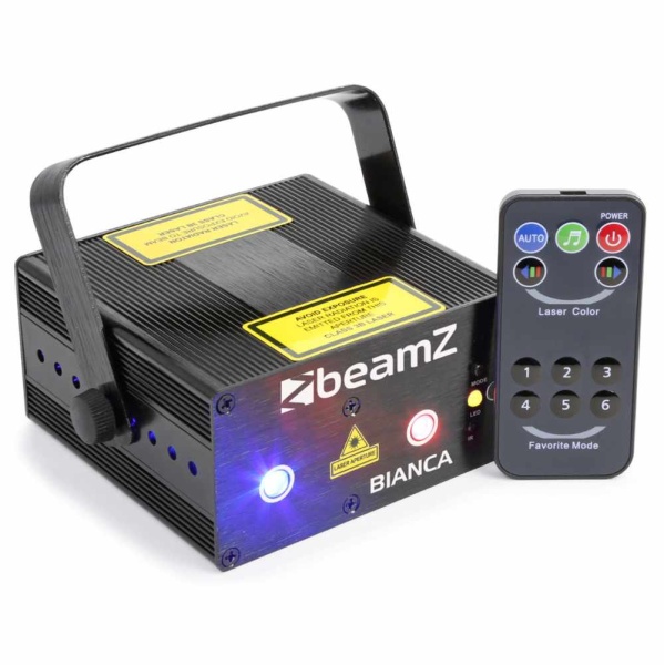 BEAMZ BIANCA DOUBLE LASER RGB GOBO IRC