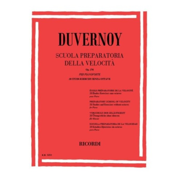 DUVERNOY SCUOLA PREPARATORIA DELLA VELOCITA' OP 276