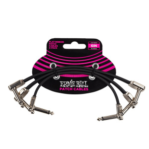 ERNIE BALL FLAT RIBBON PATCH BLACK 90/90 15CM (3 PZ)