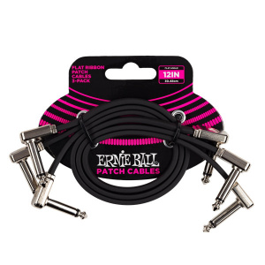 ERNIE BALL FLAT RIBBON PATCH BLACK 90/90 30CM (3 PZ)