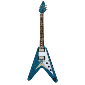 EPIPHONE INSPIRED BY GIBSON EXCLUSIVE GLAM COLLECTION FLYING V BRUNSWICK BLUE SPARKLE