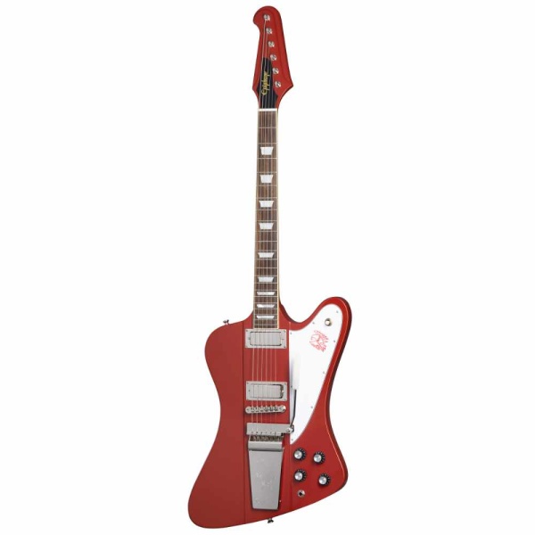 EPIPHONE INSPIRED BY GIBSON CUSTOM SHOP 1963 FIREBIRD V MAESTRO VIBROLA EMBER RED