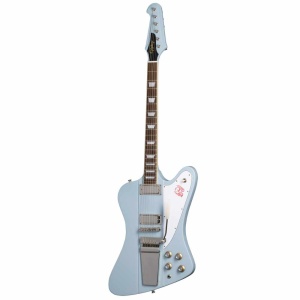 EPIPHONE INSPIRED BY GIBSON CUSTOM SHOP 1963 FIREBIRD V MAESTRO VIBROLA FROST BLUE