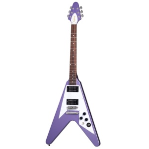EPIPHONE INSPIRED BY GIBSON CUSTOM SHOP KIRK HAMMETT 1979 FLYING V PURPLE METALLIC