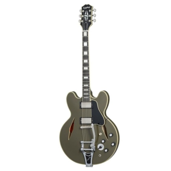 EPIPHONE SHINICHI UBUKATA ES 355 CUSTOM BIGSBY OLIVE DRAB