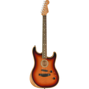 FENDER AMERICAN ACOUSTASONIC STRATOCASTER EB 3 COLOR SUNBURST