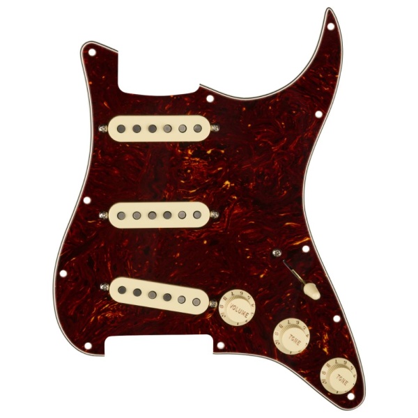 FENDER PRE WIRED STRAT PICKGUARD CUSTOM SHOP FAT 50'S SSS TORTOISE SHELL 11 HOLE